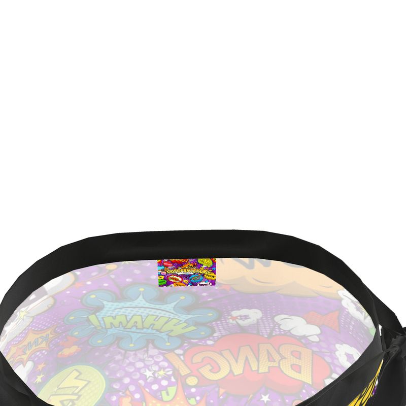 Purple Pop Art, Flounce Skirt.