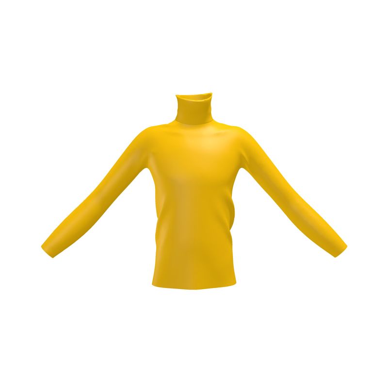 Mikado Yellow  Slim Fit Roll Neck.