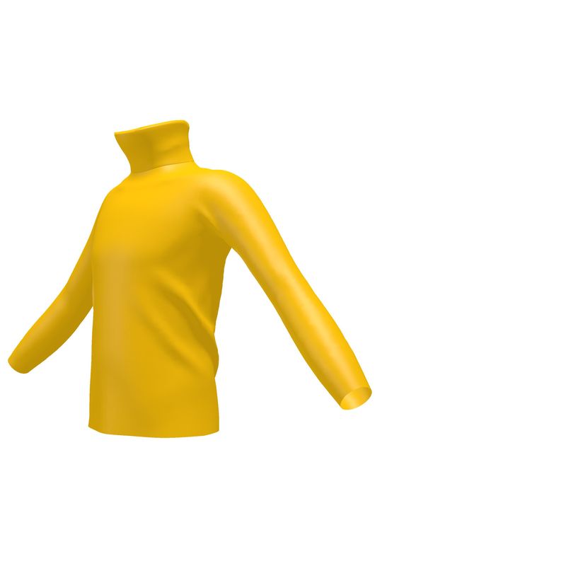 Mikado Yellow  Slim Fit Roll Neck.