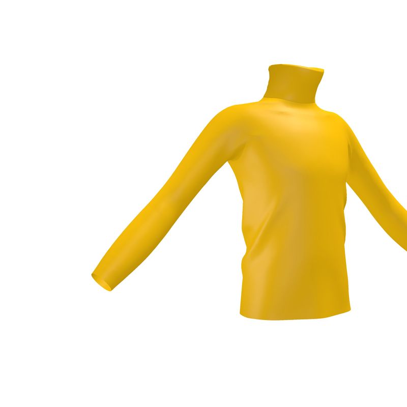 Mikado Yellow  Slim Fit Roll Neck.