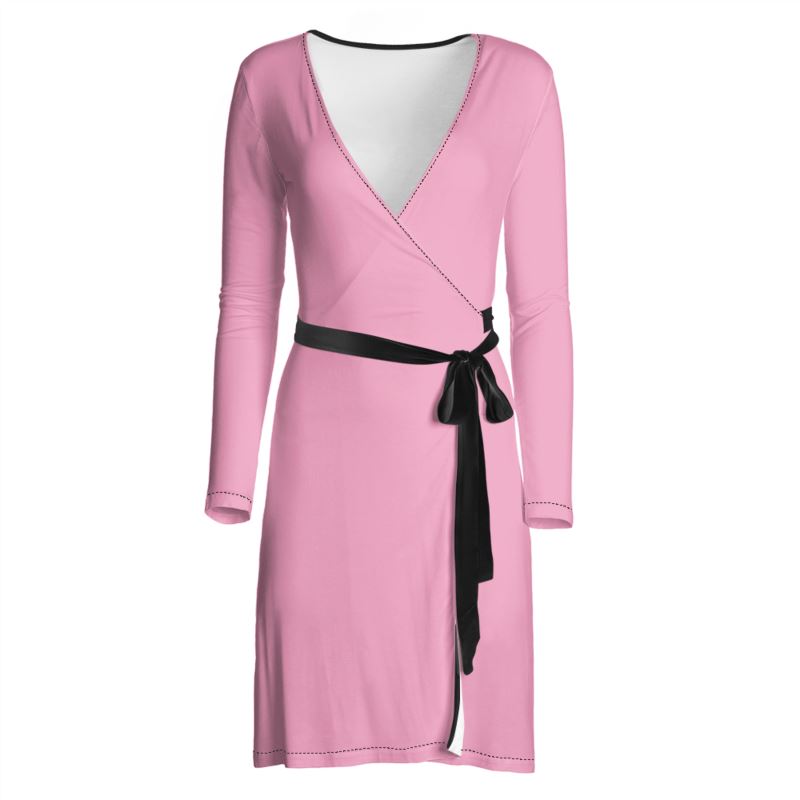 Light Pink, Wrap Dress.