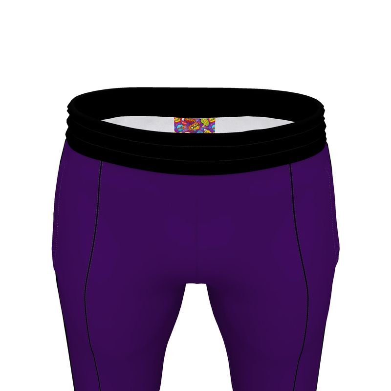 Dark Purple Tracksuit Trousers for Pop Art Collection.