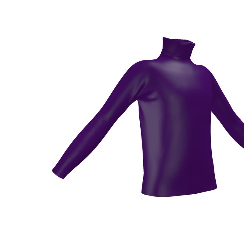 Obsidian shell color, Slim Fit Roll Neck.