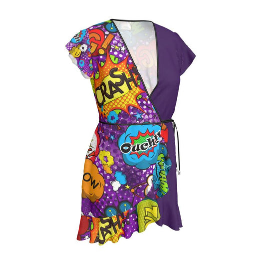 Purple Pop Art  Tea Dress.