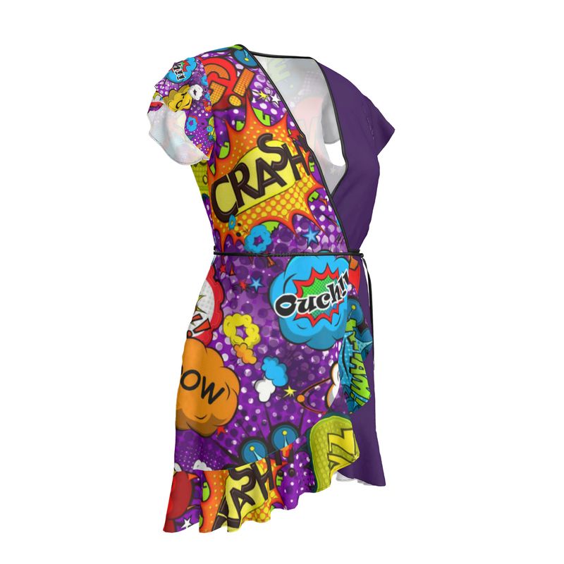 Purple Pop Art  Tea Dress.