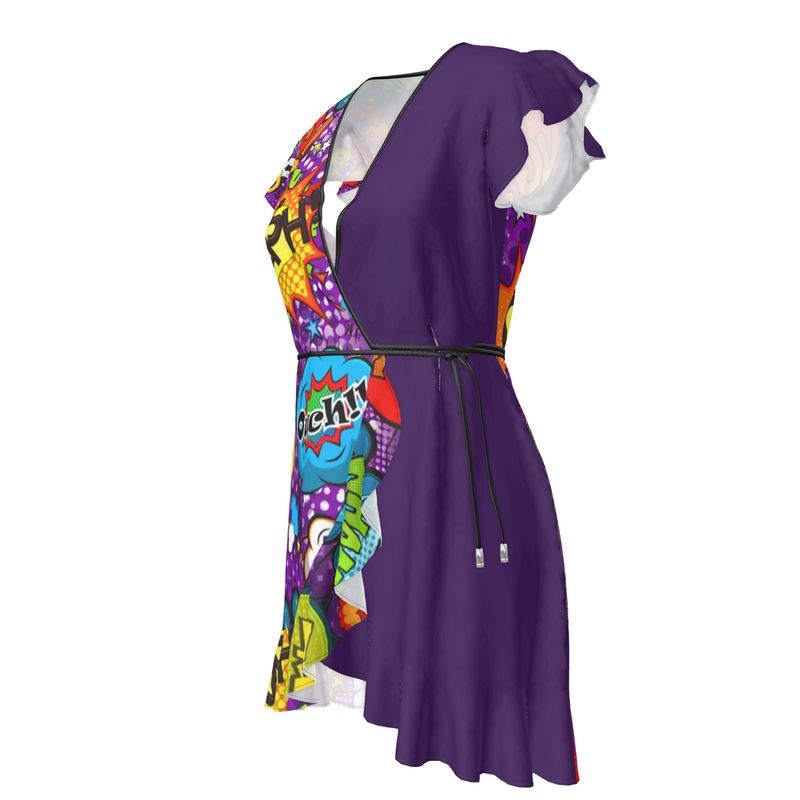 Purple Pop Art  Tea Dress.