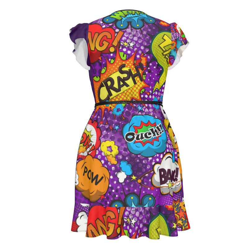 Purple Pop Art  Tea Dress.