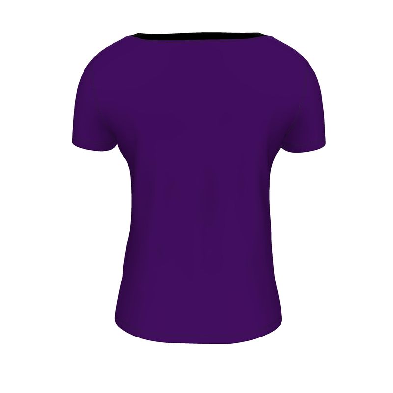 Obsidian shell color, Ladies Scoop Neck T-Shirt.