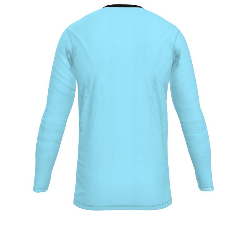 Light Blue, Slim Fit V-Neck, T-Shirt.