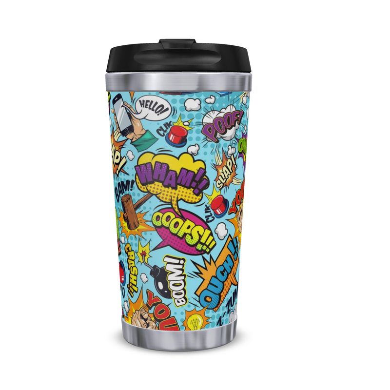 Blue Pop Art,  Travel Mug.