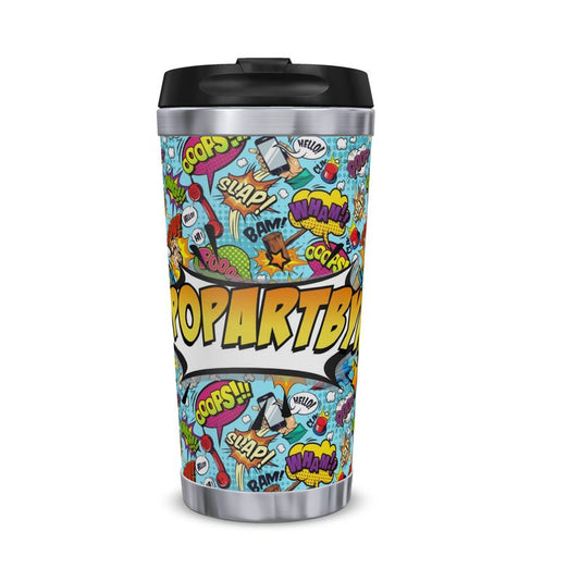 Blue Pop Art,  Travel Mug.