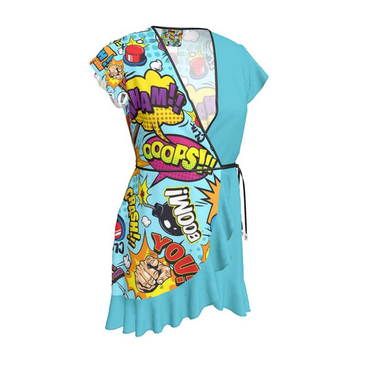 Blue Pop Art,  Tea Dress.