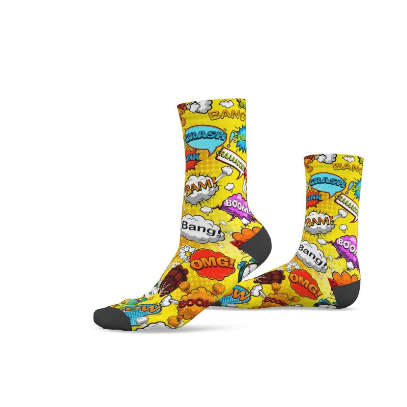 Yellow Pop Art, Socks.