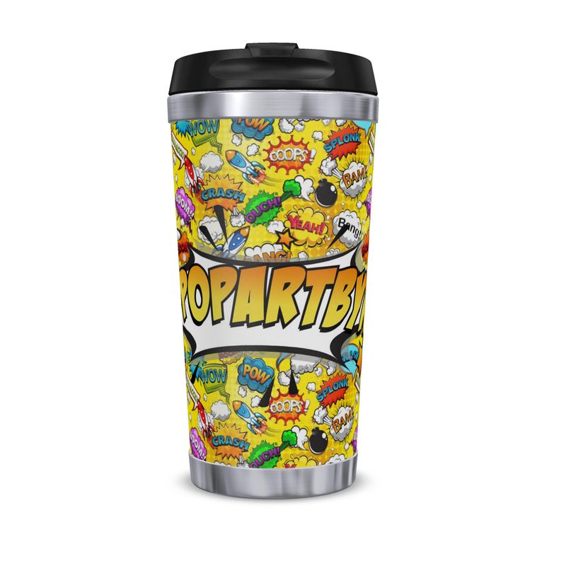 Yellow Pop Art, Travel Mug.