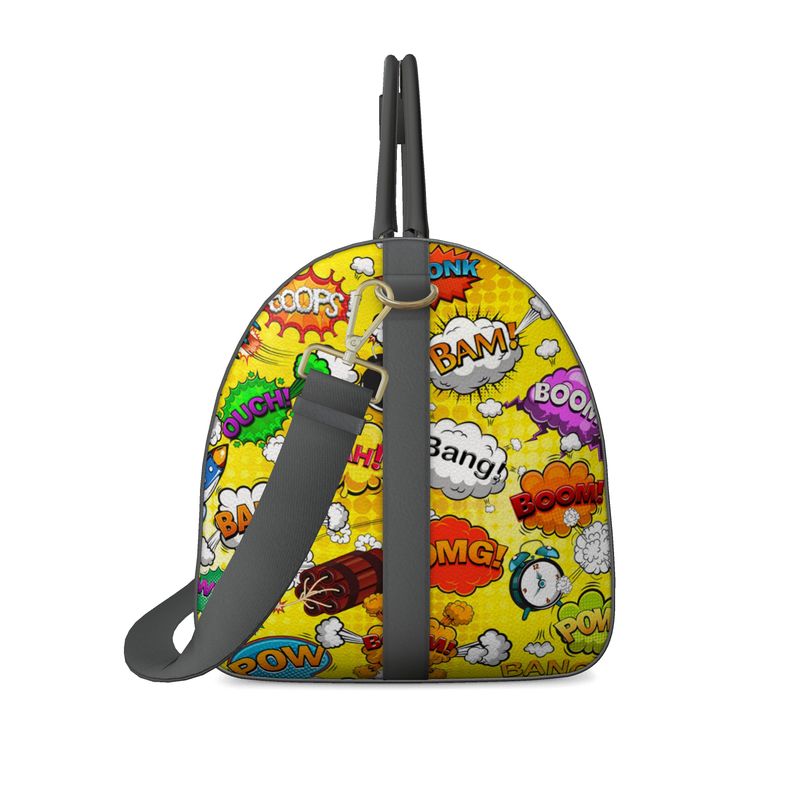 Yellow Pop Art, Duffle Bag.