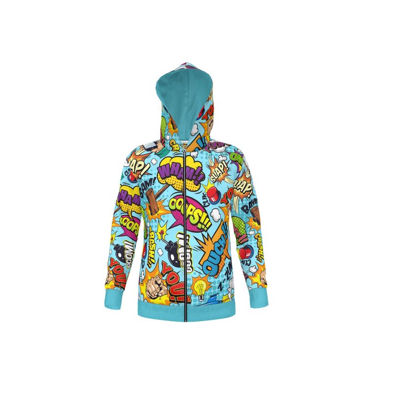 Blue Pop Art,  Hoodie.