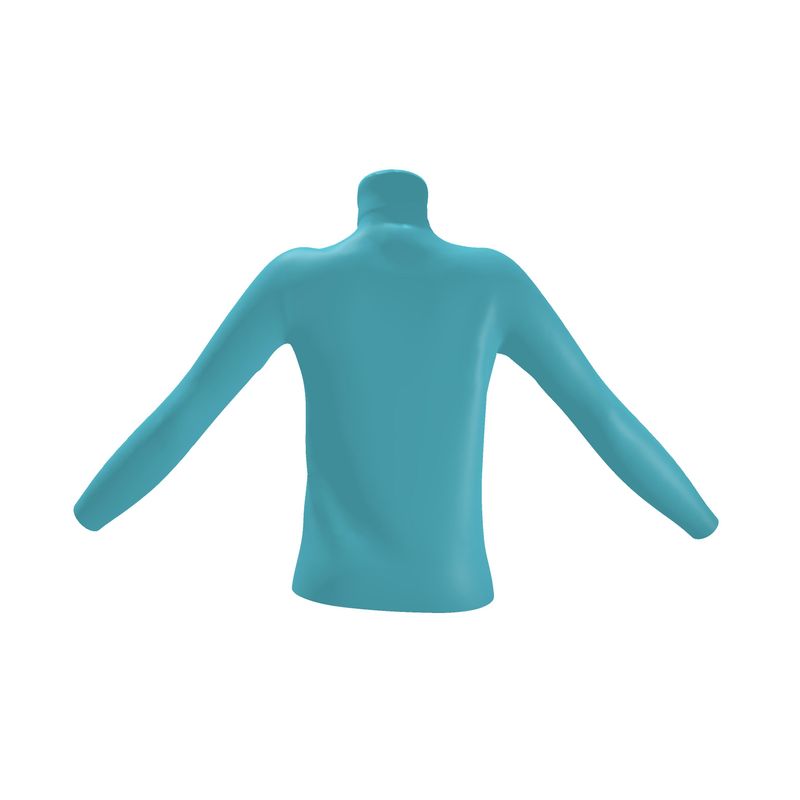 Blue Slim Fit Roll Neck.