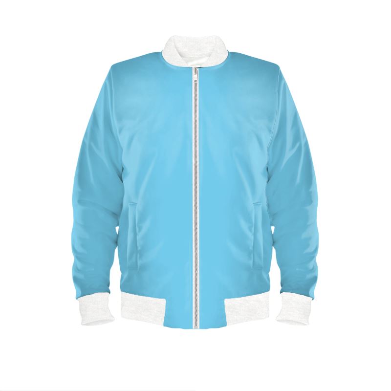 Medium Sky Blue Bomber Jacket.