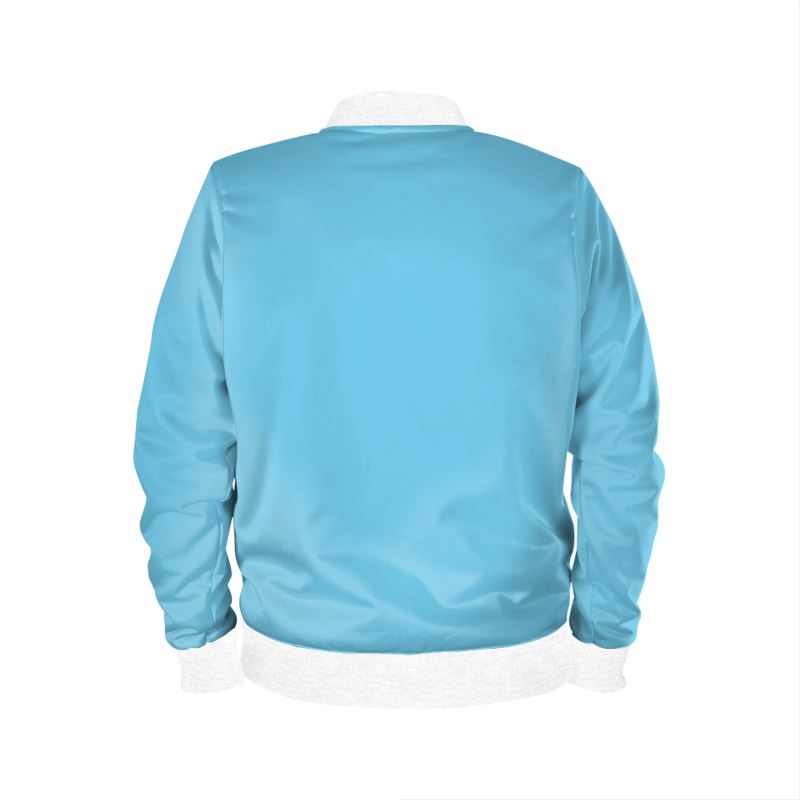 Medium Sky Blue Bomber Jacket.