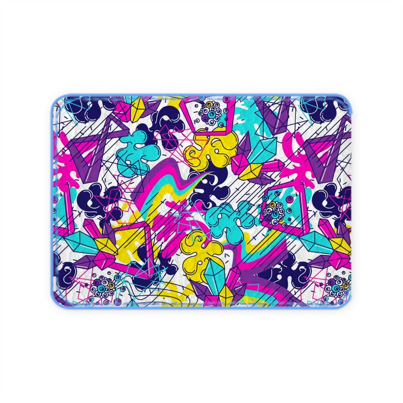 Psychedelic Art Leather Card Case