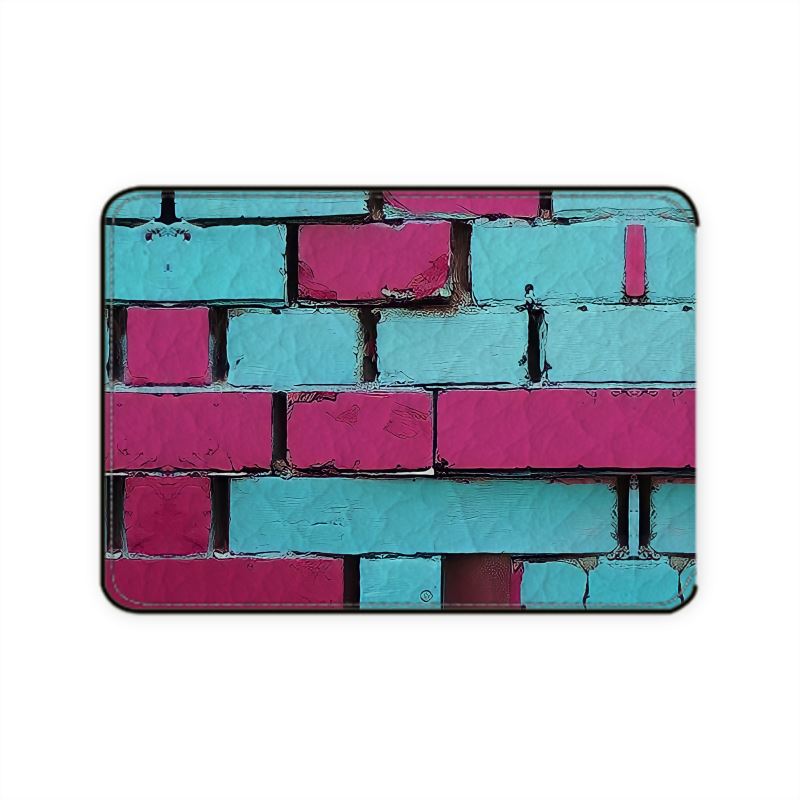Bricks Art Leather Card Case