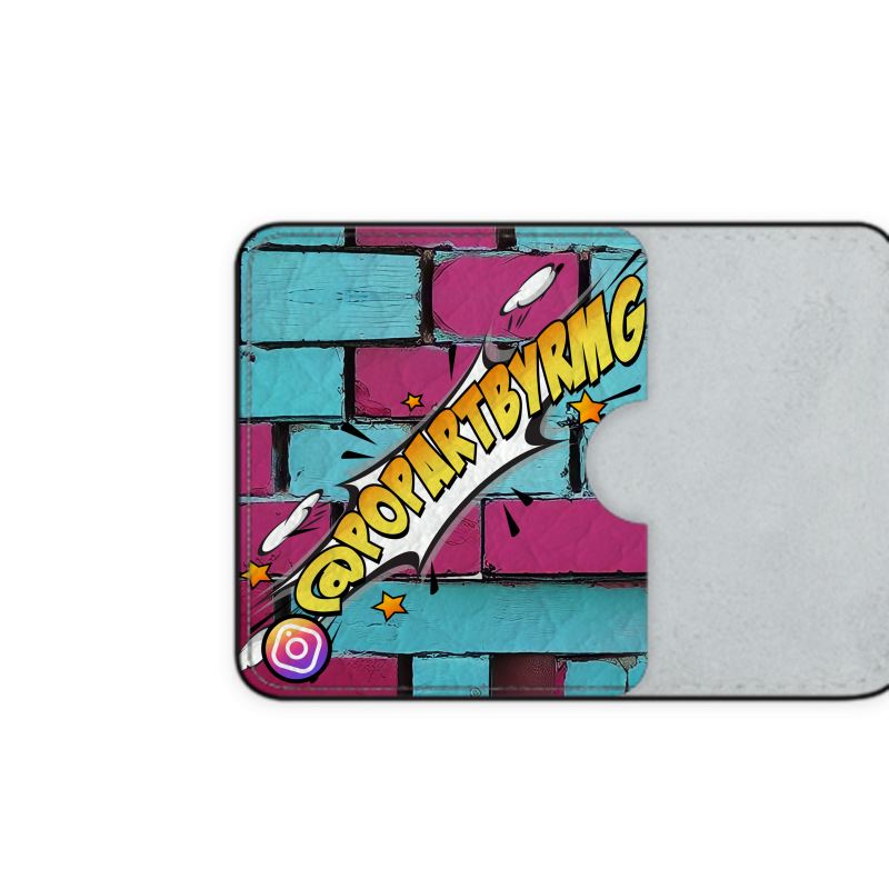 Bricks Art Leather Card Case