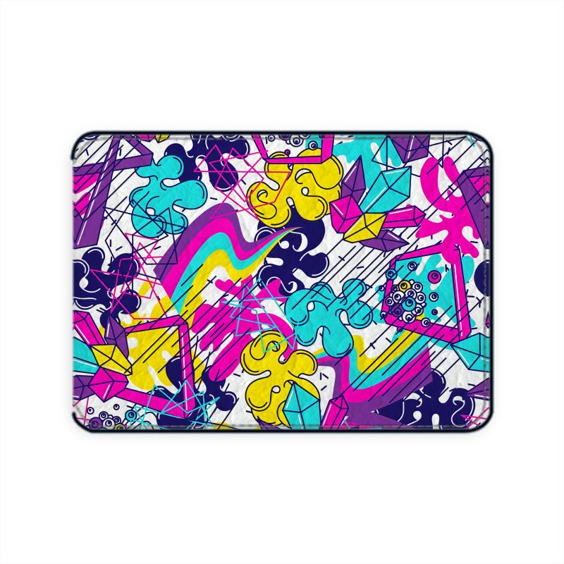 Psychedelic Art Leather Card Case.