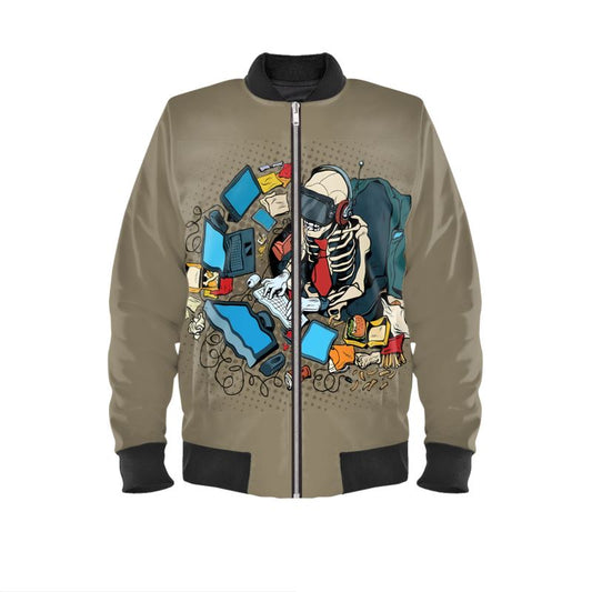 Skulls Art Insprired by M.A. Bomber Jacket.