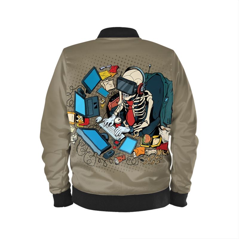 Skulls Art Insprired by M.A. Bomber Jacket.