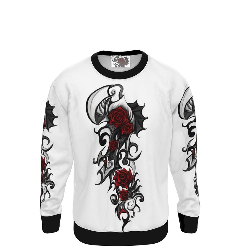 Tattoo Red Rose  Sweatshirt.