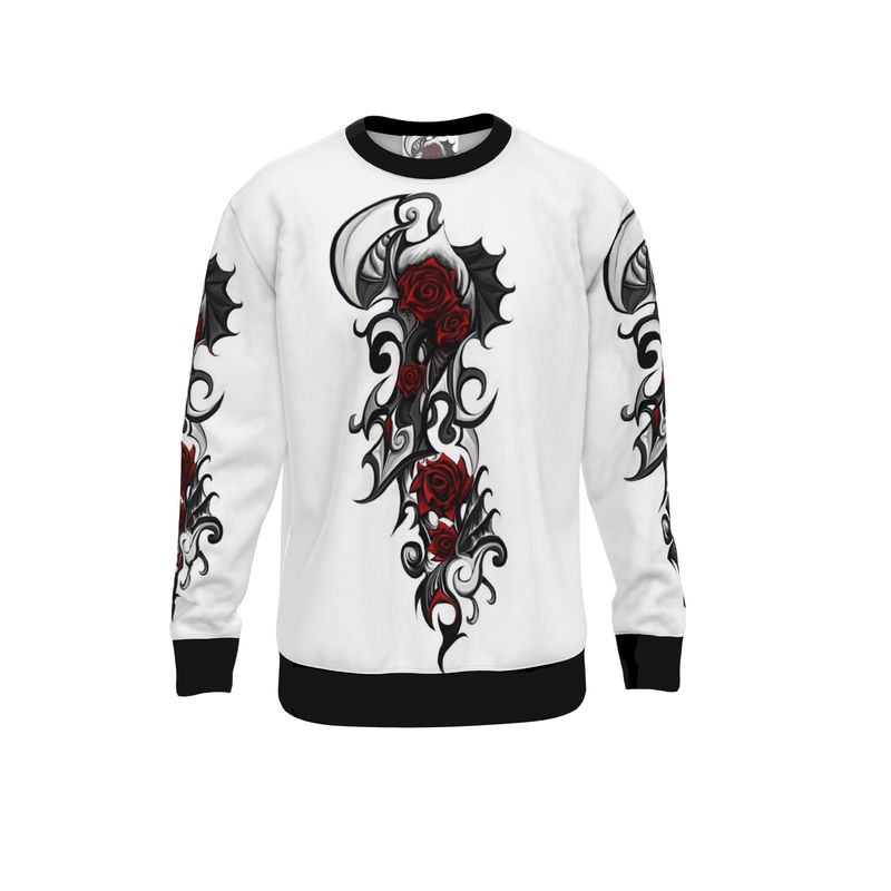 Tattoo Red Rose  Sweatshirt.