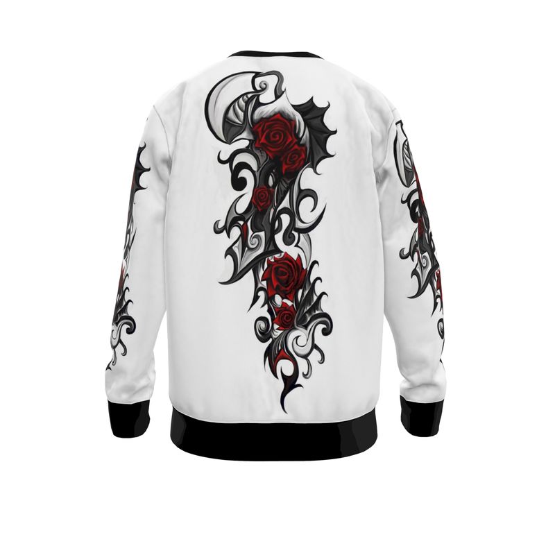 Tattoo Red Rose  Sweatshirt.