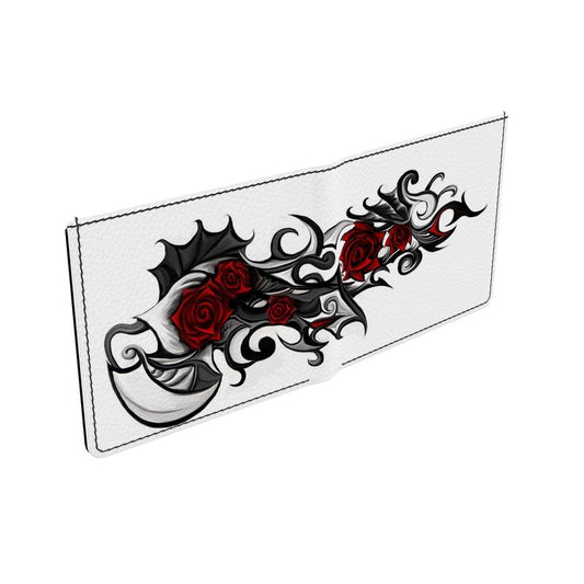 Tattoo Red Rose Men's Wallet.