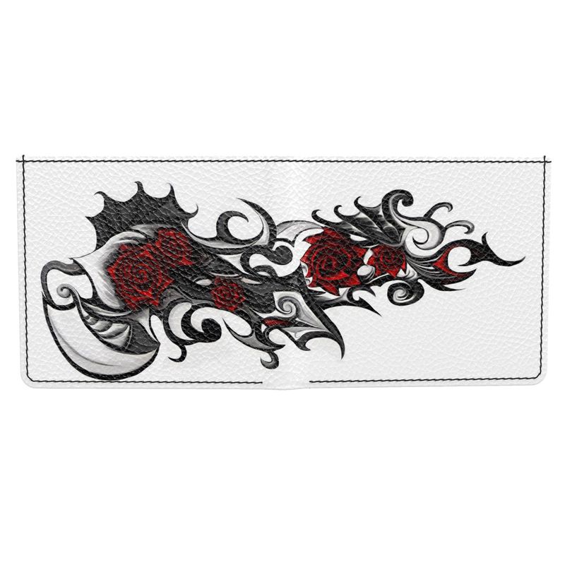 Tattoo Red Rose Men's Wallet.