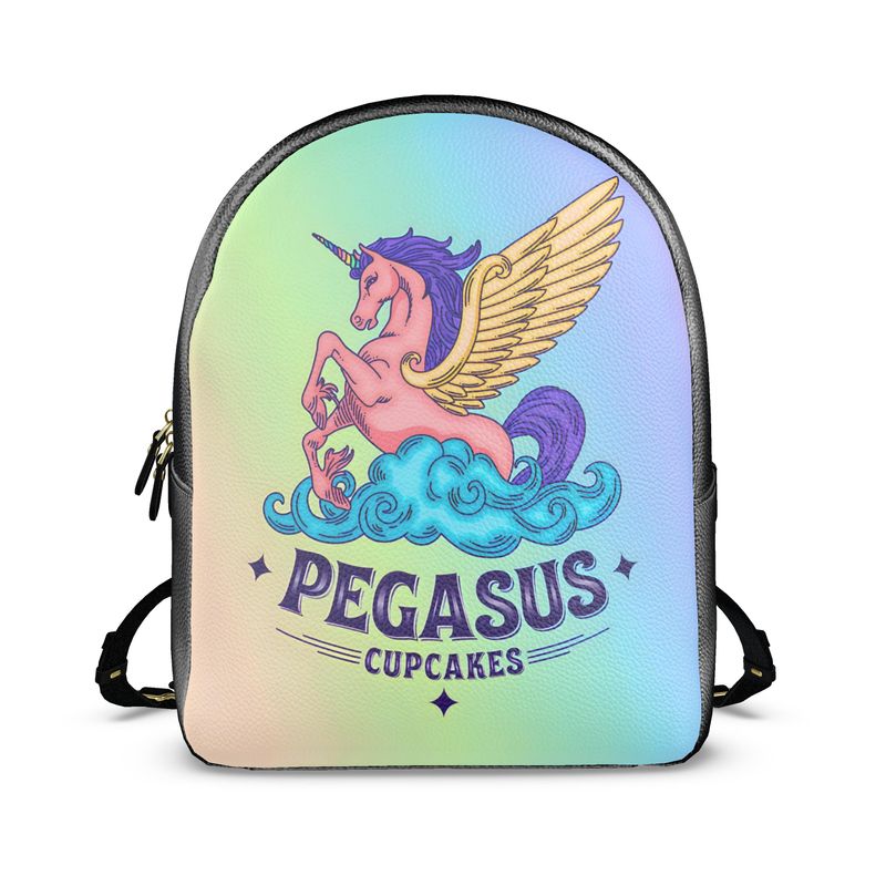 Pegasus Cafe Colville Leather Backpack.