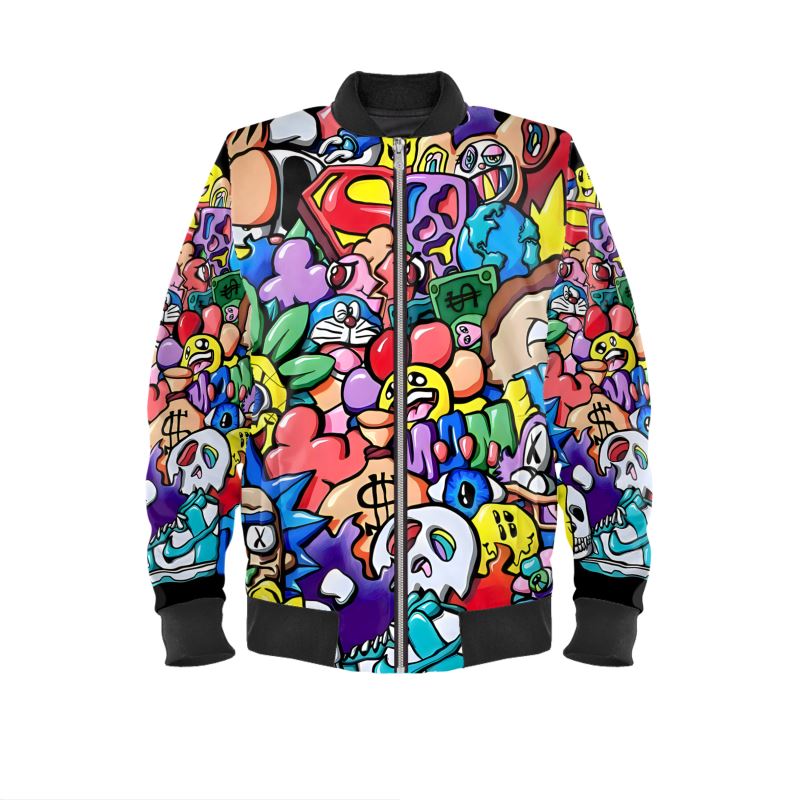 Vexx_Art, Reversible Silk Bomber Jacket