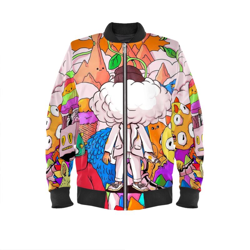 Monatik Love it, Ritm Reversible Silk Bomber Jacket.